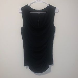 NWT White House black market black cowl neck top size Small